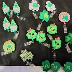 Badge Id Clips St.Pattys And Easter 