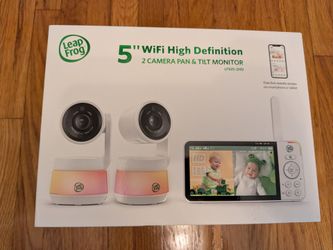 LeapFrog 5" Video Baby Monitor w/ 2 Cameras, Colour Night Vision & Zoom/Pan/Tilt *Like New*