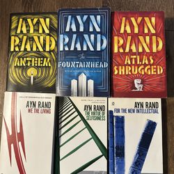 Ayn Rand 6 Book Set