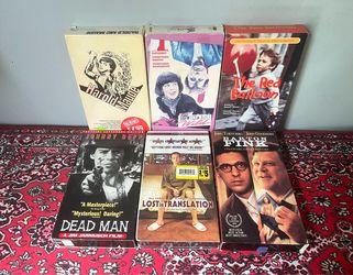 Lot of 6 indie cult vhs tapes Jim Jarmusch, Sofia Coppola etc..