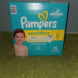 Pampers Swaddlers #8(60 Diapers)