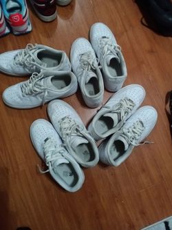 Nike Air Force 1 White Low-Top Sneakers Sz 11.5
