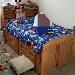 Full Sized Wooden Bed