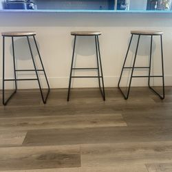 Three 28 inch stools