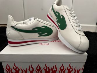 YG 4Hunnid Block Runners – White/Green – Brand New