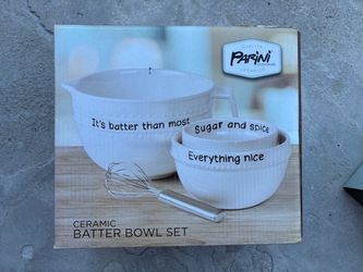 Parini Ceramic Batter Bowl Set