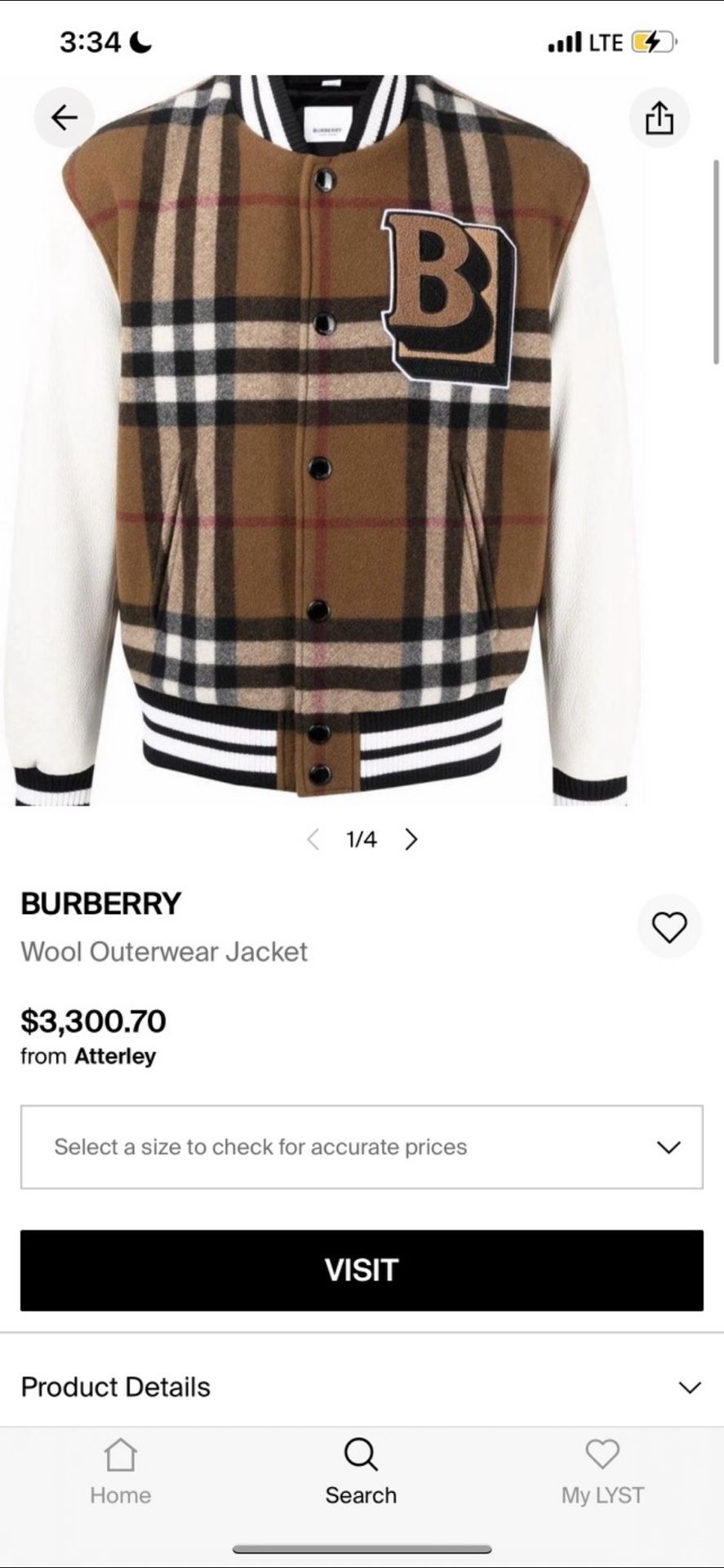 1of1 Vintage Burberry Varsity Jacket