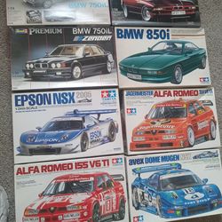 Model car kits, BMW amd race car