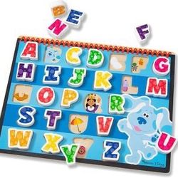 Melissa & Doug Blue's Clues & You! Wooden Chunky Puzzle - Alphabet (26 Pieces) ⭐️NEW⭐️ CYISell