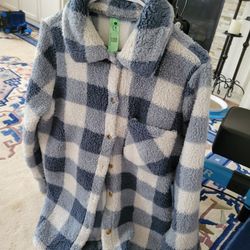 Buttondown Fleece Ladies Jacket Size Small