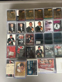 Huge James Bond trading card collection. Selling this collection as a lot,