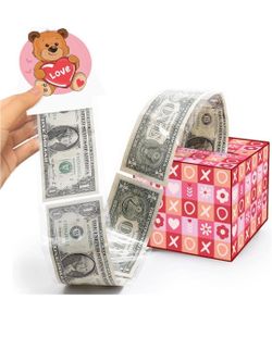 Happy Valentine's Day Money Box for Cash Gift Pull,Money Gift Boxes for Cash,Mon