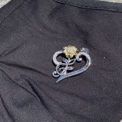 Black Mask With Sunflower 🌻 Charm