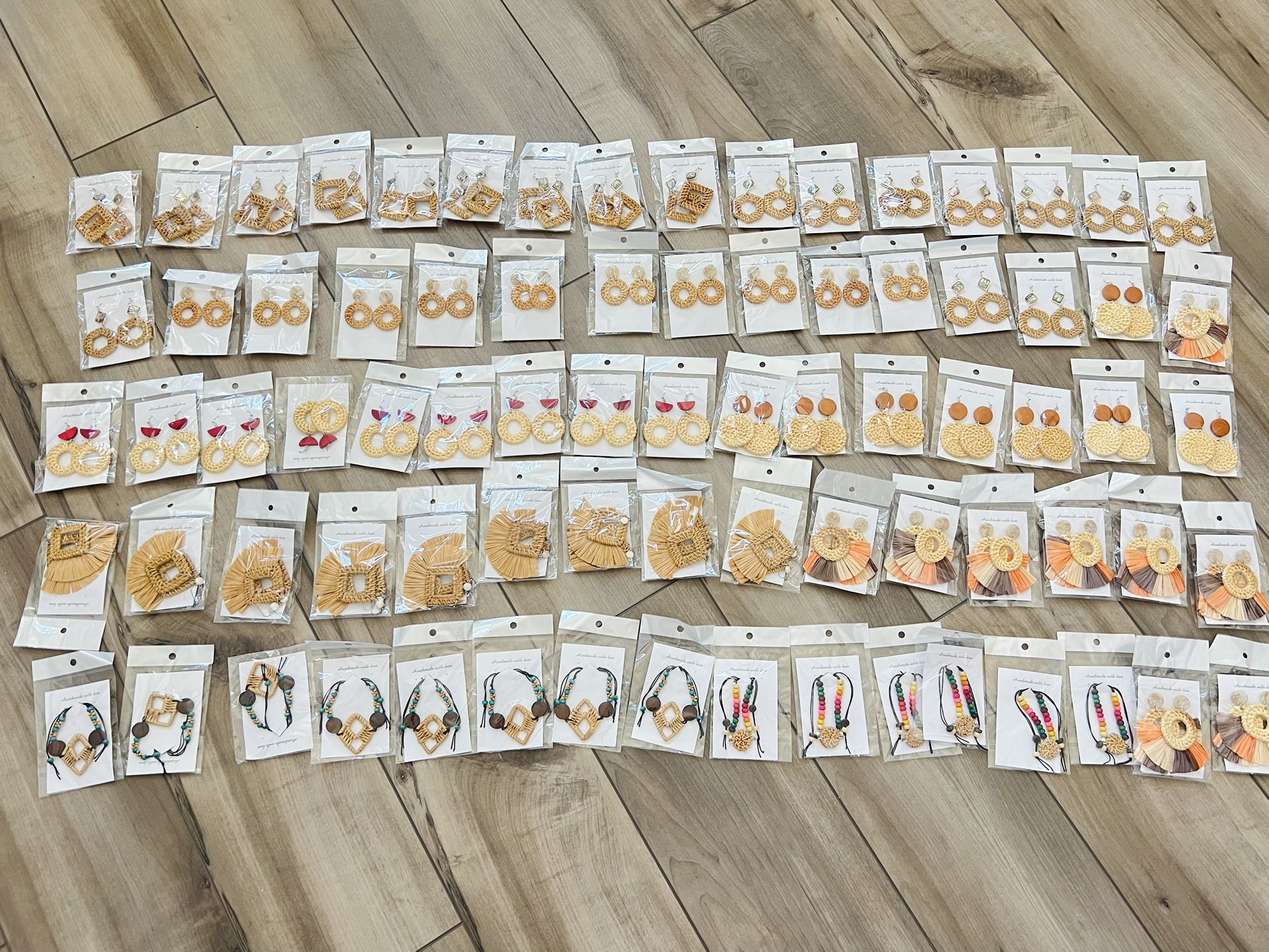 Clearance Sale – 78 Handmade Boho Earrings & Bracelets – Only $95 for All!