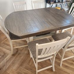 Country Style Bar Height Dining Table