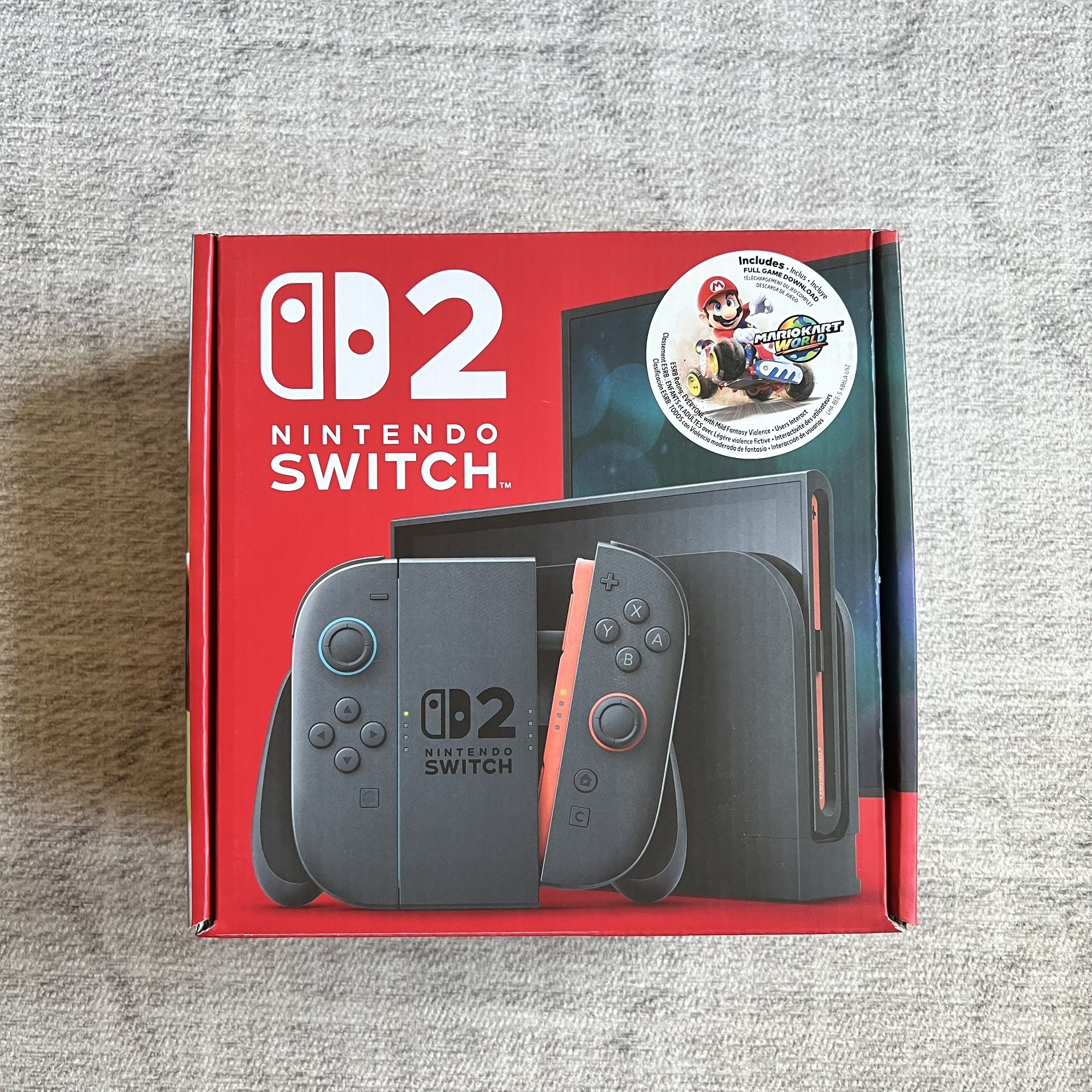Nintendo Switch 2 NS2 Mario Kart World Launch Edition Video Game System
