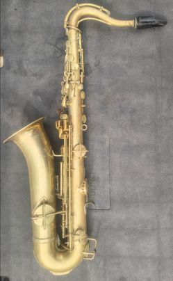 King H.N. White Low Pitch Saxophone Pre-1915 with Case