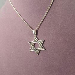 16in 925 Silver Italian Curb Necklace And Pendant