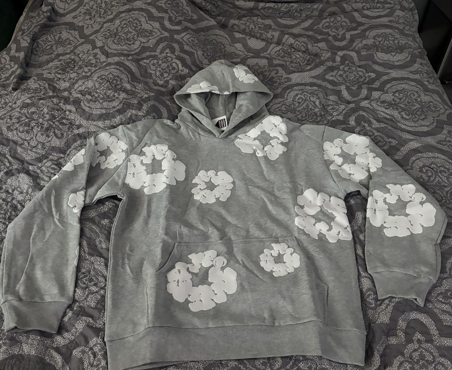 Grey Denim Tears Hoodie Size Medium