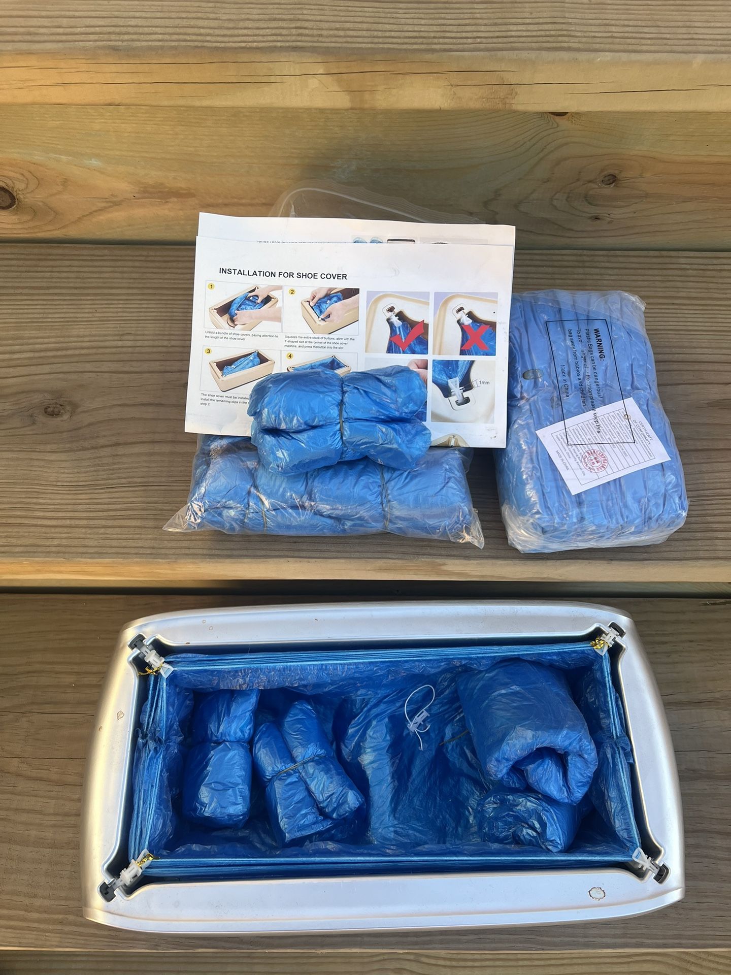 Push Automatic Shoe Cover W/ Extra Shoe Covers