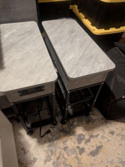 2 marble finish Colima lift top end tables