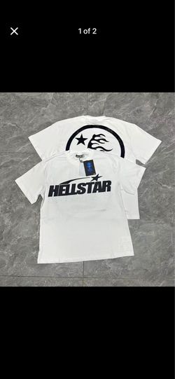White hellstar with rhinestones