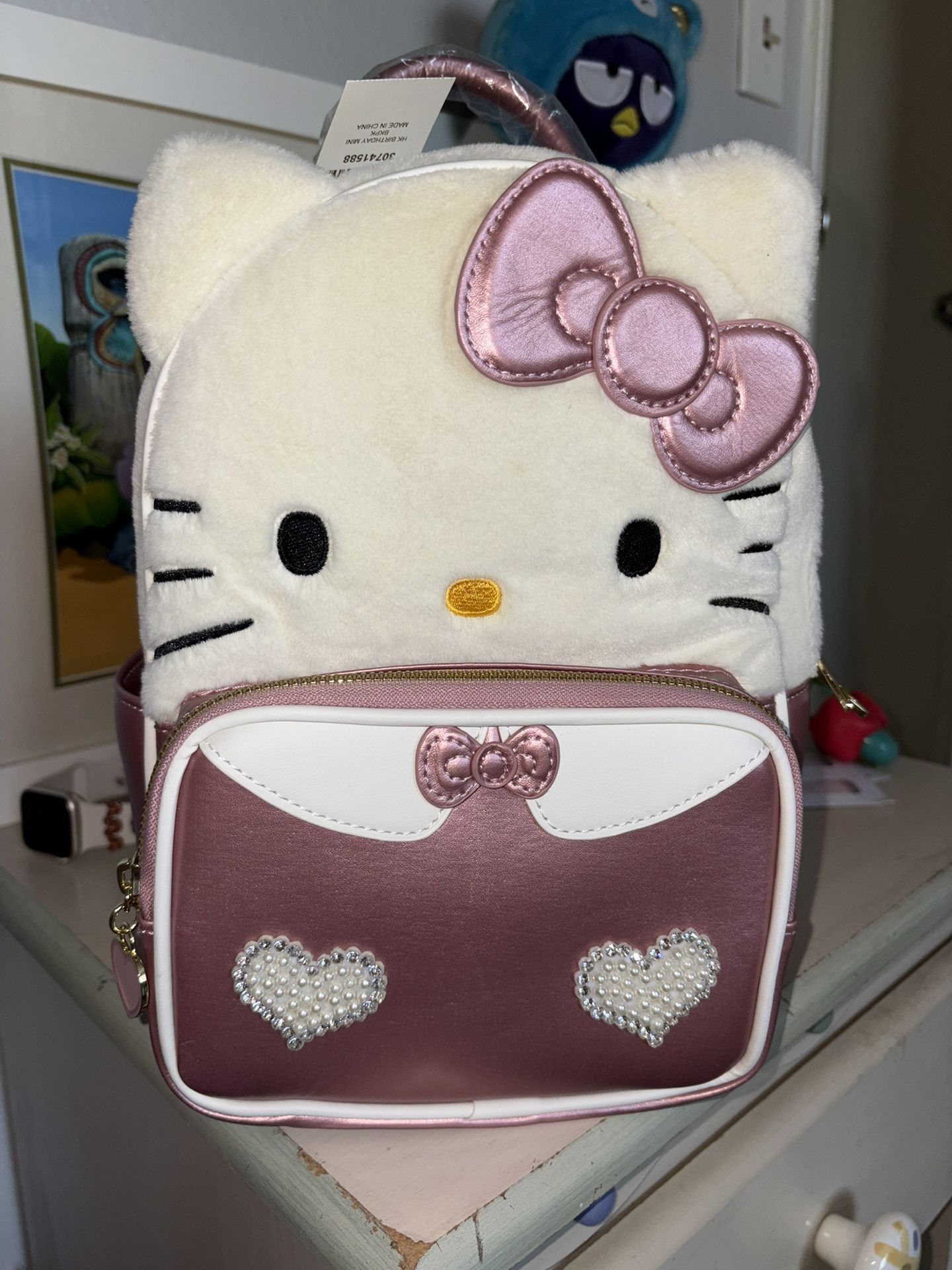 Pink Hearts Hello Kitty Backpack