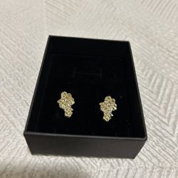 10k god nuggets earrings.