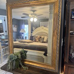 Beautiful Victorian Beveled Mirror