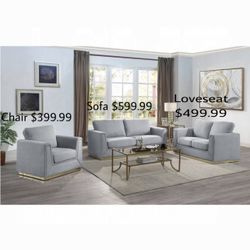 Gray Sofa Set