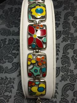 Silver 925 Bracelet, adjustable all the way to 8.5" Gorgeous