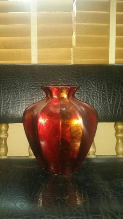 Red vase
