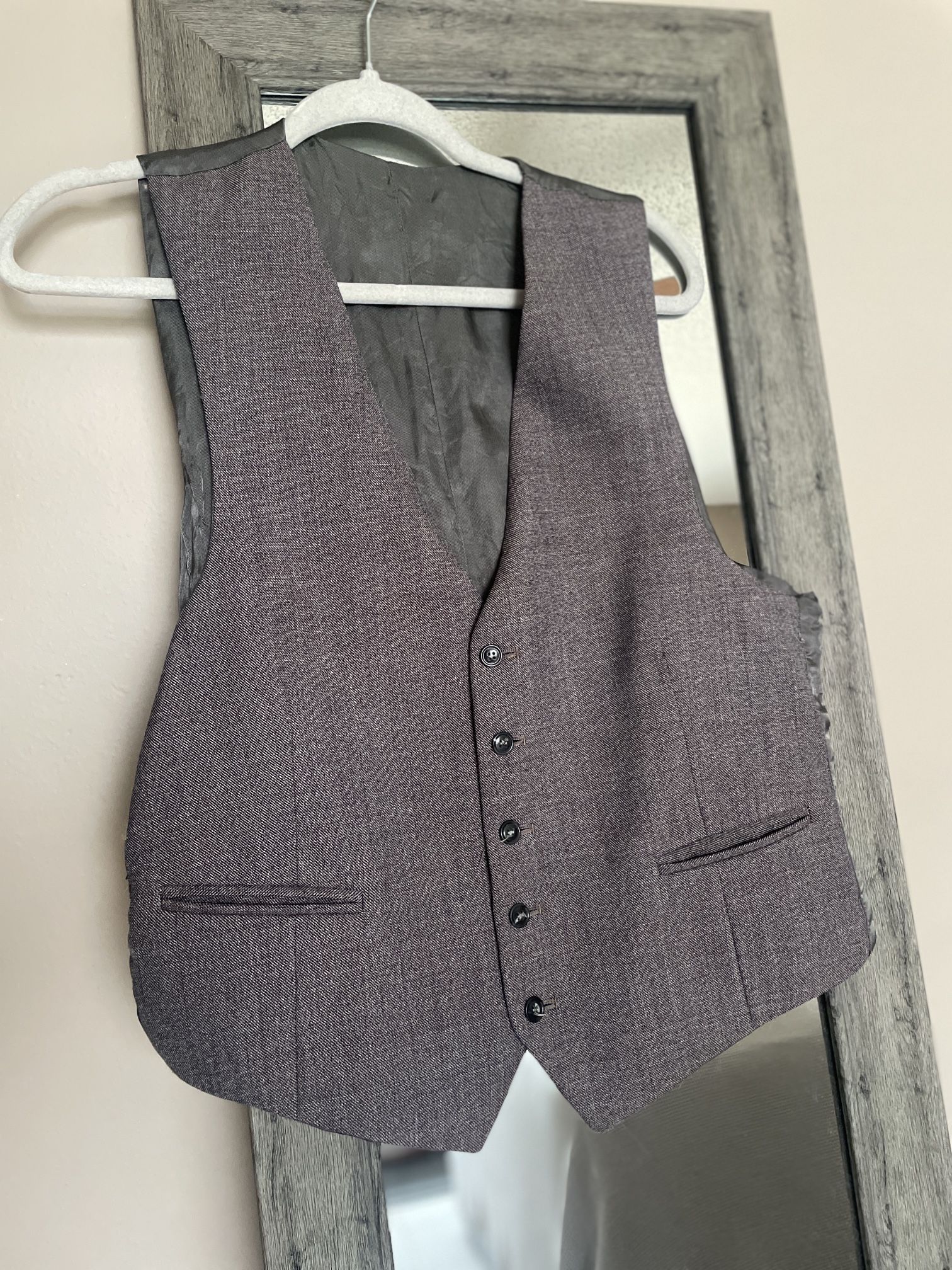 Gray Men Vest 