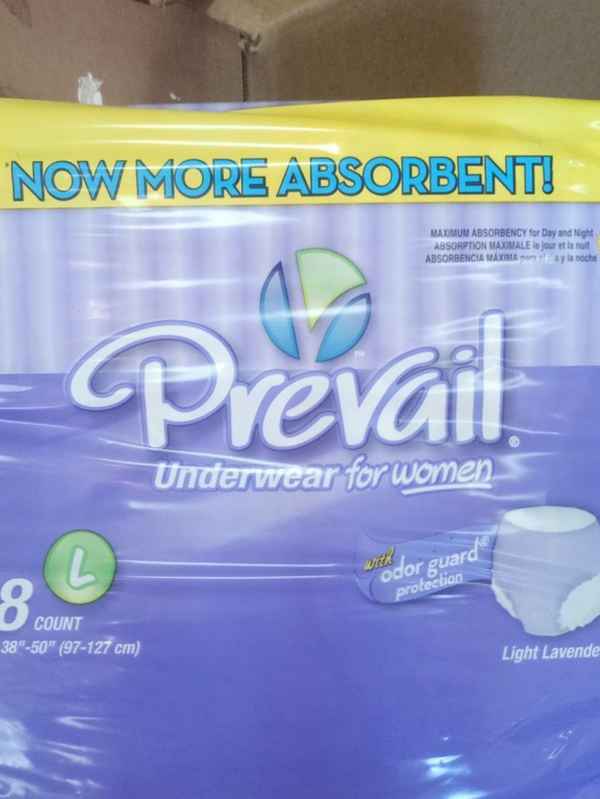 Prevail Disposable Underwear For Women Large