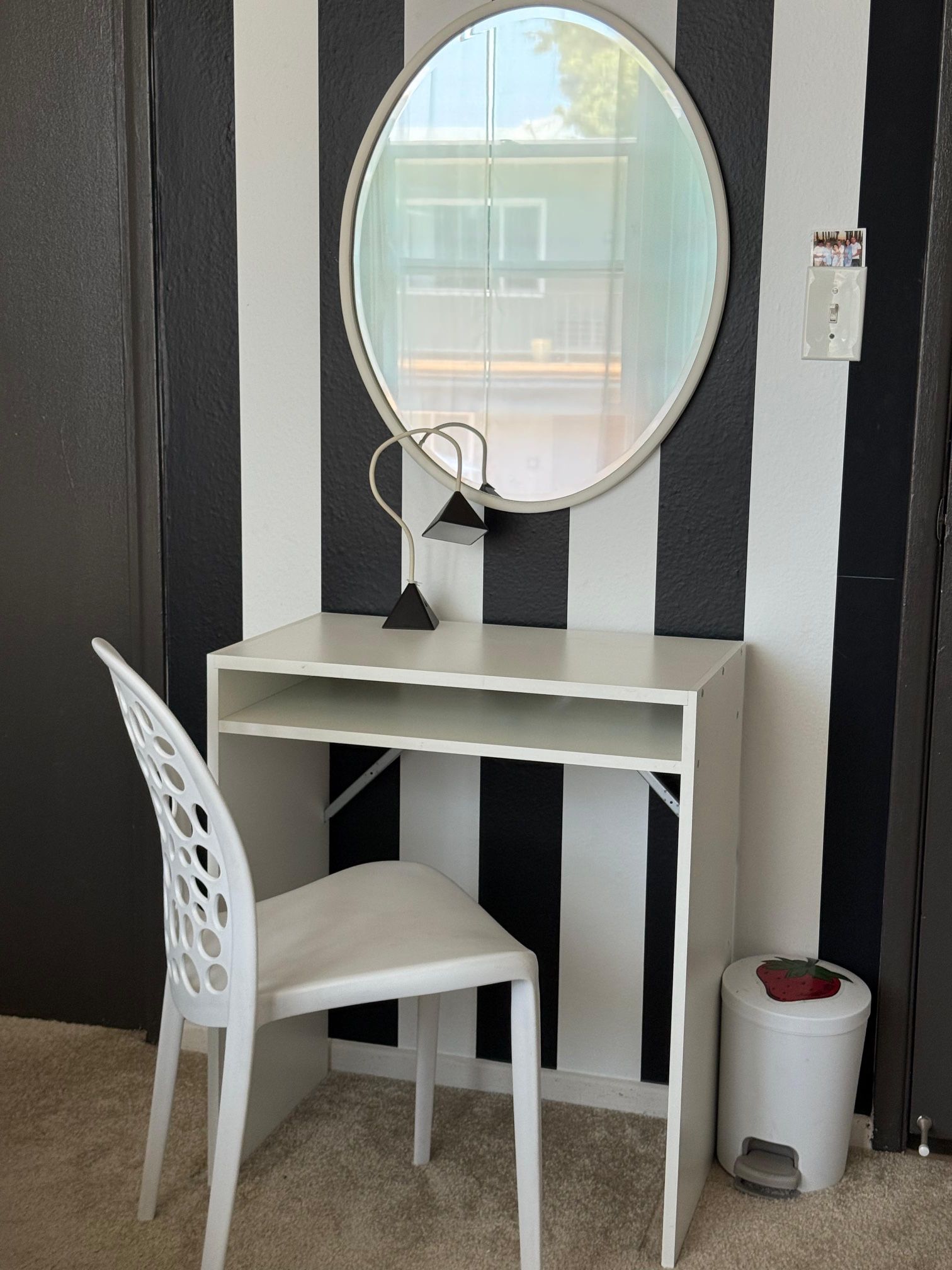 Set Of Table, Chair And Mirror