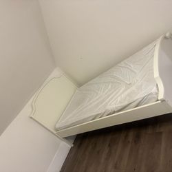 Twin Bed Frame And Mattress Lightly Used 