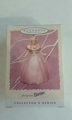 Hallmark springtime barbie ornament