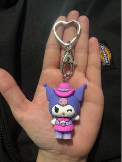 Sanrio Kuromi cowgirl keychain (key ring)