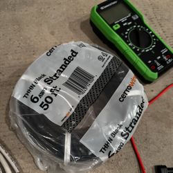 6 AWG Stranded THHN Black 50ft