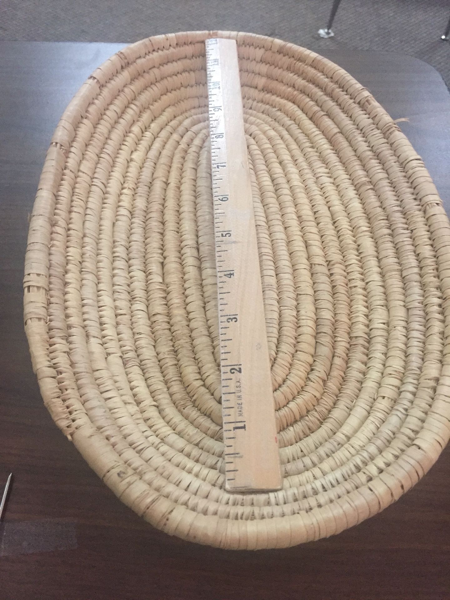Tohono O’odham Native American Oval Tray Basket