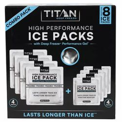 TITAN High Performance Ice Packs 8-Piece Set