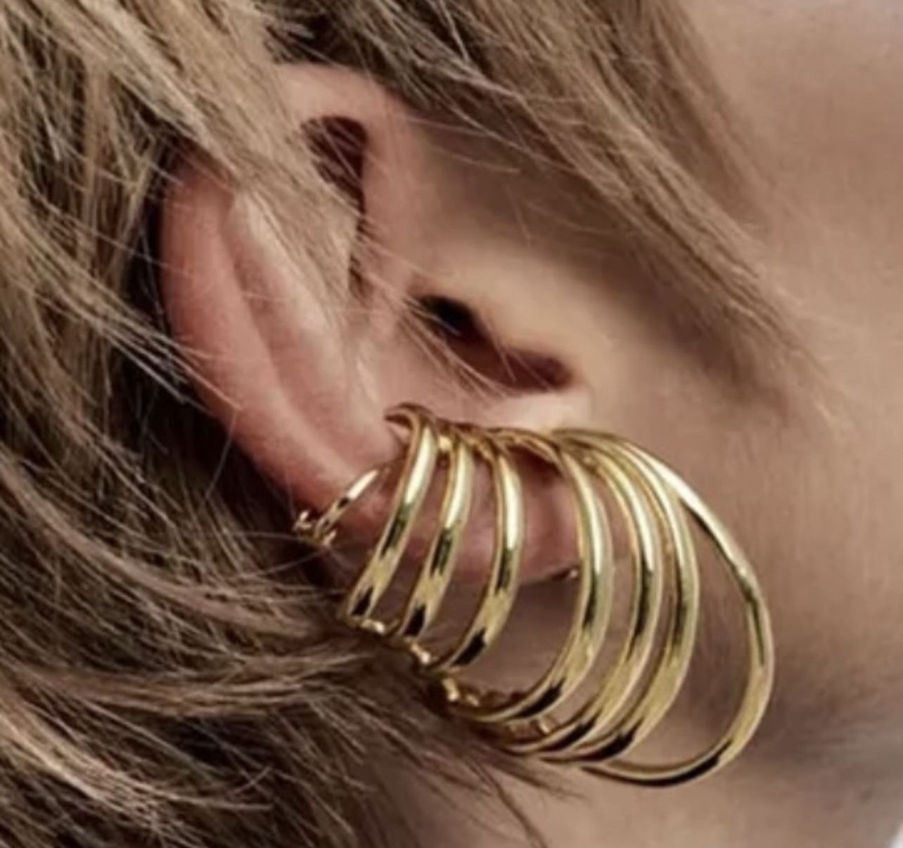 Exaggerated Simple Style Geometric Plated Silver Or Gold - New Post is only for one pair of earrings