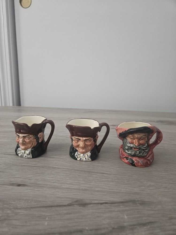 Old Charley Royal Doulton Mini Toby Character Mugs