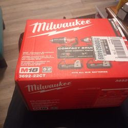 Milwaukee Drill/Driver And Impact Driver Brand New