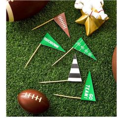 Football, Snacks, Cake And Cupcakes Decorations
