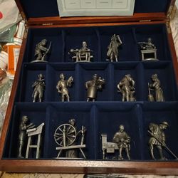 Vintage Franklin Mint Pewter Set