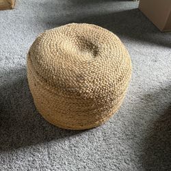 Rattan Ottoman poof 