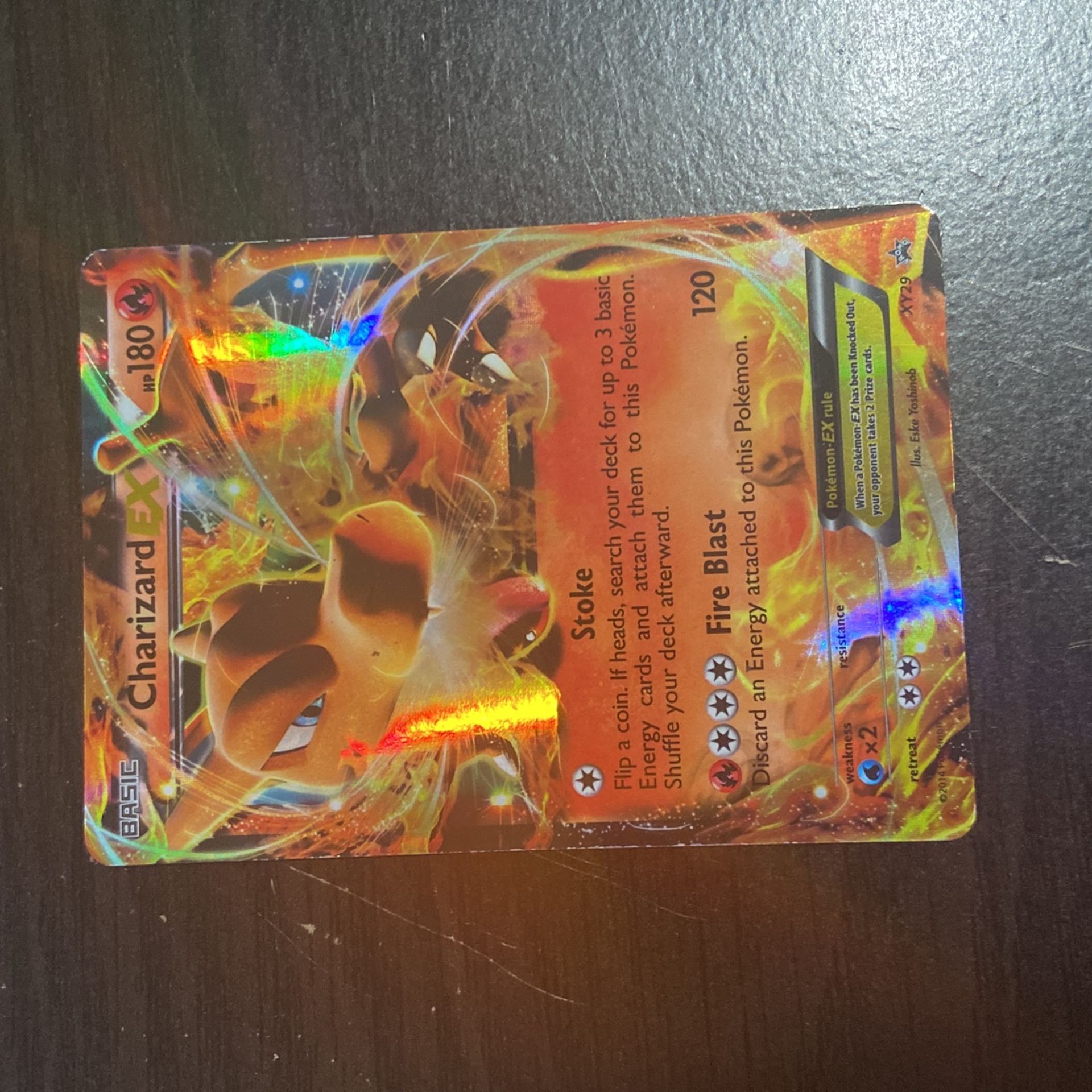 Charizard Ex Xy29 (black Star Promo) Holo Rare Pokemon Card with card sleeve