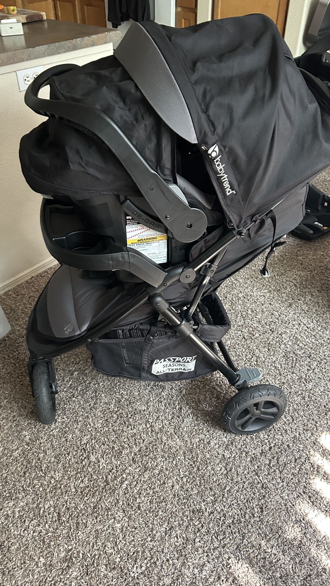 Baby Trend Best All Terrain Travel System Baby Trend Passport Cargo  Stroller Travel System Grey Bamboo