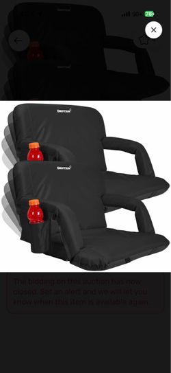 2 Pack Extra Wide Stadium Seats with Back Support